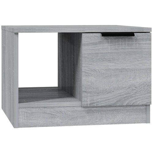 Maison Chic Klubska mizica - kavna mizica - Nizka mizica siva sonoma 50x50x36 cm konstruiran les, (21753048) Cene