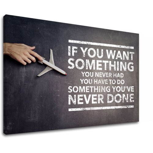  Motivirajuća zidna slika if you want something 100x150 cm Cijene