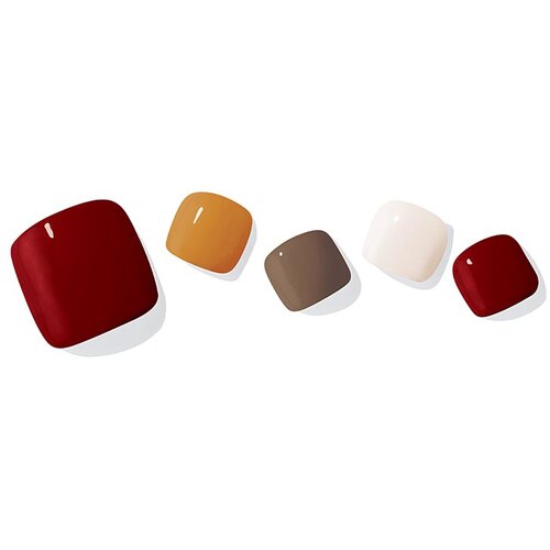 OHORA Semi Cured Gel Pedicure Strips P Maple nalepke za nohte za noge odtenek PD-041 1 kos Slike