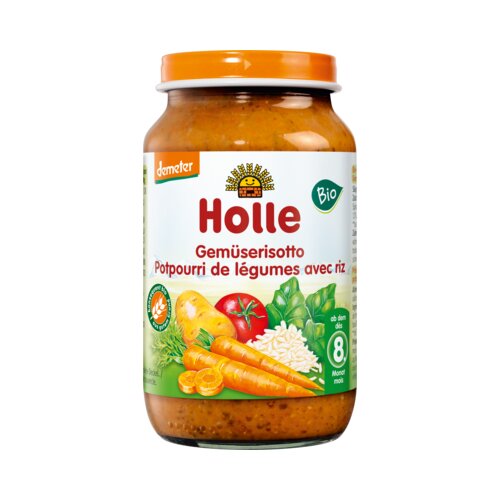 Holle Bio otroška hrana - zelenjavna rižota Demeter Cene