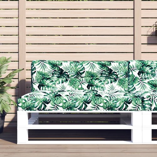 vidaXL Jastuk za palete s uzorkom li&scaron;ća 120 x 40 x 12 cm od tkanine Cijene