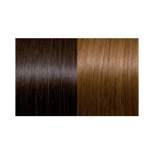Seiseta Sticker Tape-In Extensions Classic 40/45cm - 6/27M čokoladno rjava/srednje zlati blond poudarki Slike