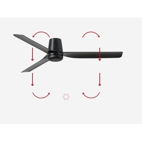 Faro 33830 - plafonski ventilator PUNT TUB M, crne boje, prečnik 130 cm + daljinski upravljač Slike