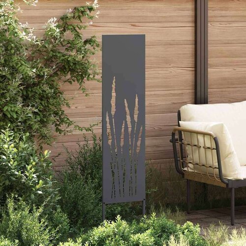 VidaXL Privatnost u vrtu Antracit 32 x 140 cm Hladno valjana čelična Slike
