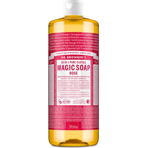 DR. BRONNER&amp;#039;S 18in1 Pure Castile Magic Soap Rose - 945 ml Slike