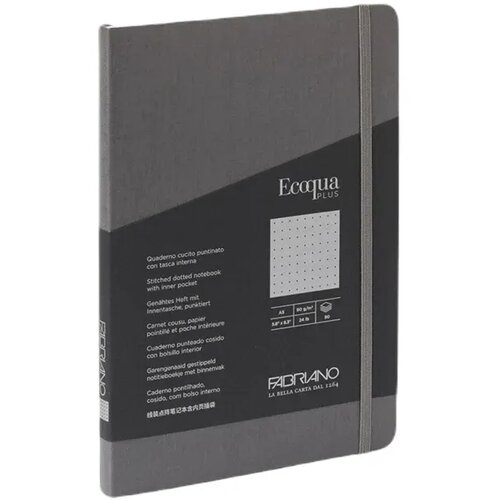  EcoquaPlus, notes, 80 lista, Fabriano, odaberite motiv A5 Tačke Siva Slike