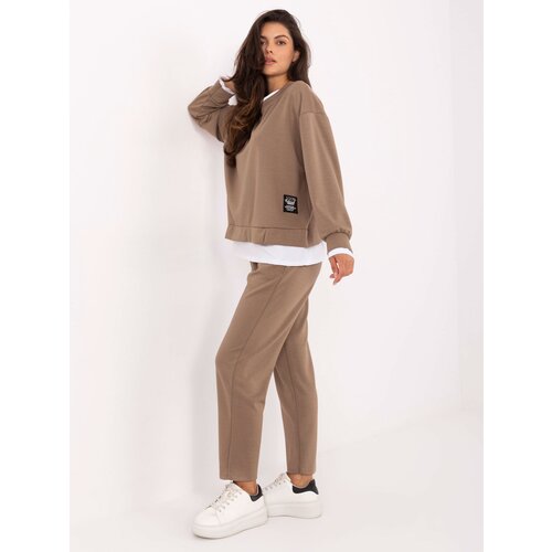 RUE PARIS Set-IT-KMPL-9237.46-dark beige Cene