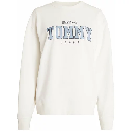 Tommy Jeans Majica modra / bela