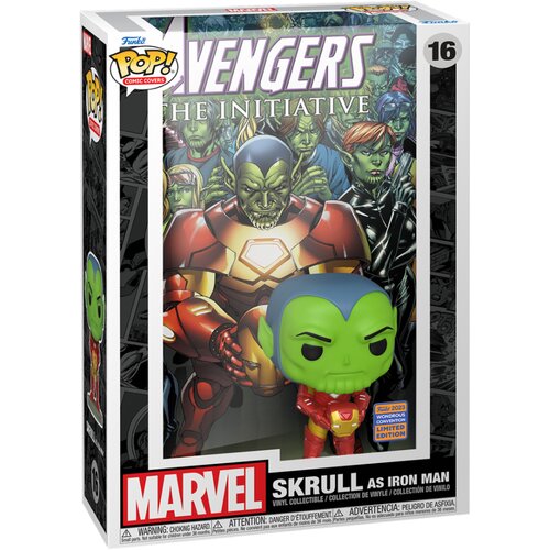 Funko Pop Comic Cover Marvel Skrull as Iron Man Cene