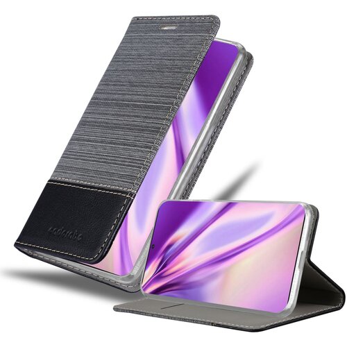 Cadorabo Case, združljiv s Samsungom v sivi črni barvi - zaščitni pokrov z magnetnim zapiranjem, stoječo funkcijo in režo za kartico, (20571108) Cene
