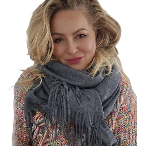 Pri Scarf Thick scarf tassels single color warm soft 200x70 cm Cijene