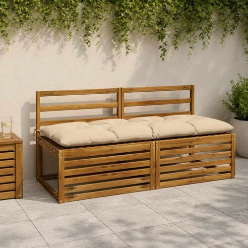 Jastučići za klupe VIANEN 2 kom. 100% poliester Krem - Krem 140 x 60 x 12 cm Cene