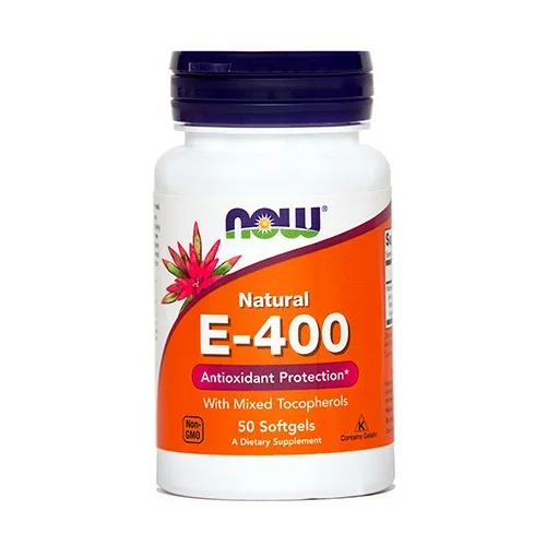 NOW Vitamin E 400, mehke kapsule