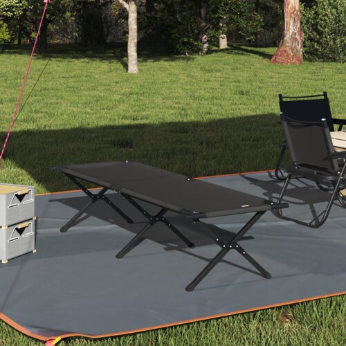 VidaXL Sklopivi suncobran s torbom crna 600D Oxford tkanina Slike