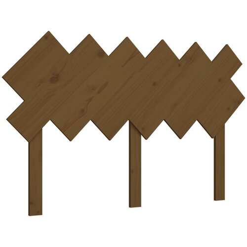 Maison Chic posteljno vzglavje - vzglavna omarica - nočna omarica medeno rjavo 132x3x81 cm trdna borovina, (21706855) Cene