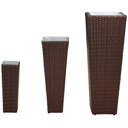  Vrtni set 3 pcs Metal - Smeđa Slike