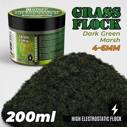 Green Stuff World Static Grass Dark Green Marsh | Statička trava 4&ndash;6mm tamno zelena močvarna 200ml Cene