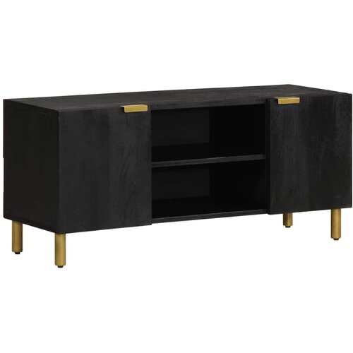  ormarić crni 105 x 33 x 46 cm konstruirano drvo Cijene