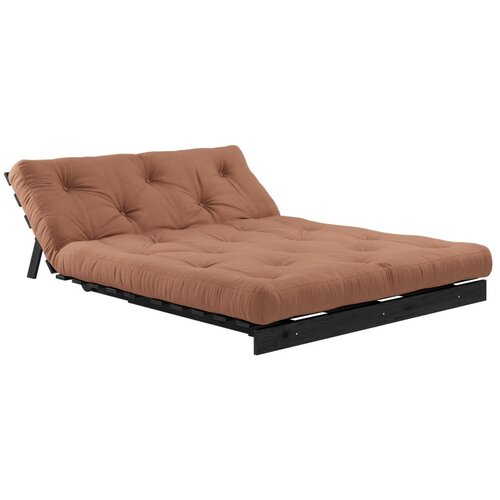 Karup Design Opečnato oranžna raztegljiva sedežna garnitura 140 cm Roots Black Night &amp;ndash; Slike