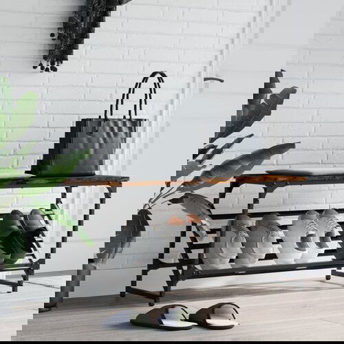 VidaXL Stalak za cipele boja hrasta 90 x 30 x 45 cm konstruirano drvo Slike