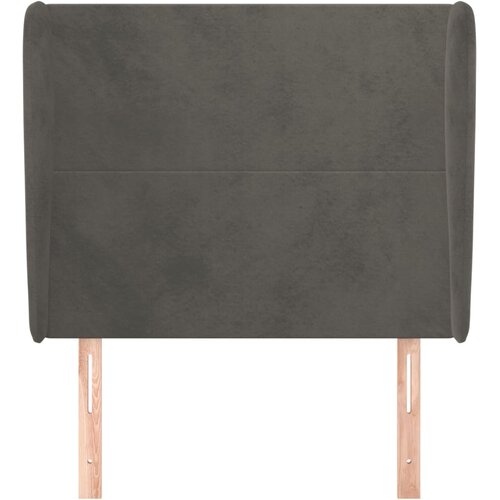  Uzglavlje s u&amp;scaron;ima tamnosivo 93x23x118/128 cm bar&amp;scaron;unasto Slike