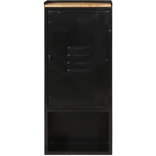 Maison Chic Kopalniška omarica - Kopalniški kabinet 40x27x90 cm železo in trden mangov les, (21795023) Cene