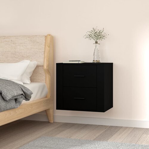 vidaXL Zidni noćni ormarić crni 50 x 36 x 47 cm Cijene
