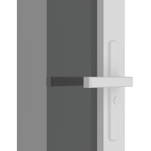  Unutarnja vrata 93 x 201,5 cm Bijela od ESG stakla i aluminija Slike