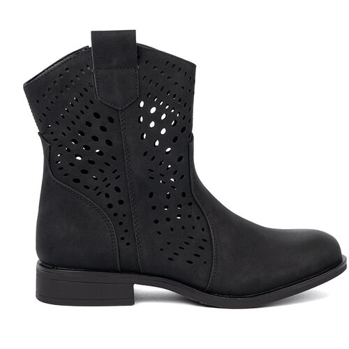 SEASTAR Openwork black boots Slike