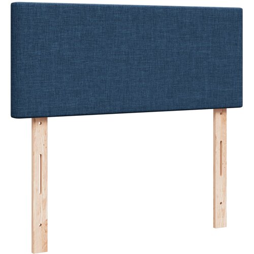  Krevet s oprugama i madracem plavi 120 x 190 cm od tkanine Slike