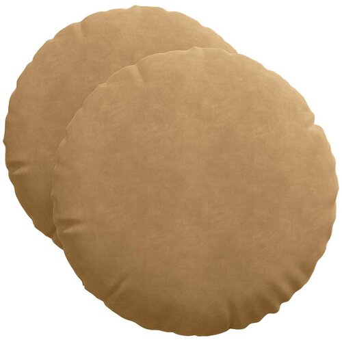  Jastučići za sjedenje 2 pcs Smeđa &amp;Oslash;50 x 19 cm Bar&amp;scaron;un Slike