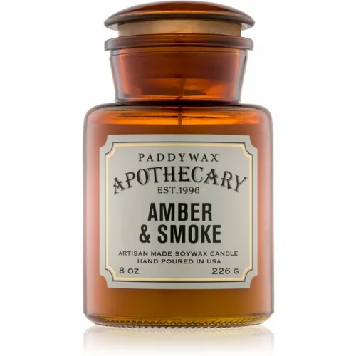 Paddywax Apothecary Amber & Smoke dišeča sveča 226 g