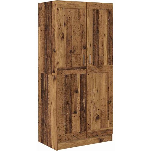 VidaXL Garderobna omara Star les 82,5 x 51,5 x 180 cm Konstruiran les Slike