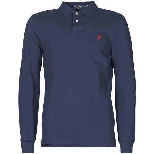 Polo Ralph Lauren POLO AJUSTE DROIT EN COTON BASIC MESH LOGO PONY PLAYER Blue Slike