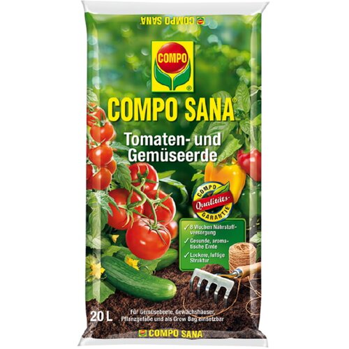 COMPO zemlja za rajčice i povrće (20 l) Slike