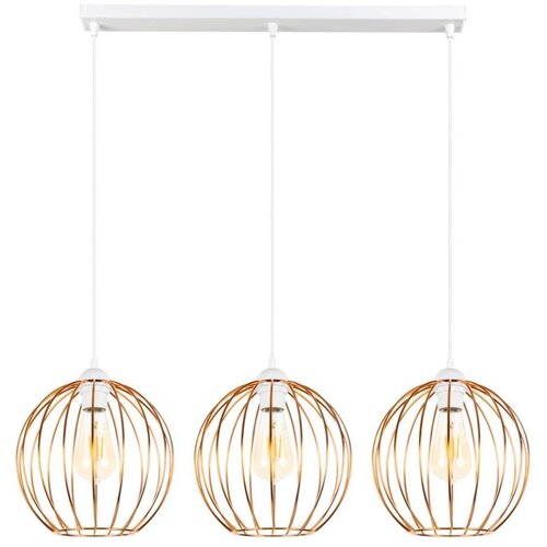  Luster na sajli MAT 3xE27/60W/230V bela/bakarna Cene