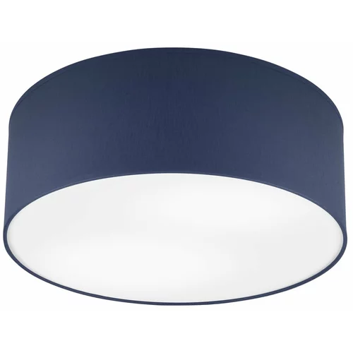 LAMKUR Temno modra stropna svetilka s tekstilnim senčnikom ø 35 cm Vivian –