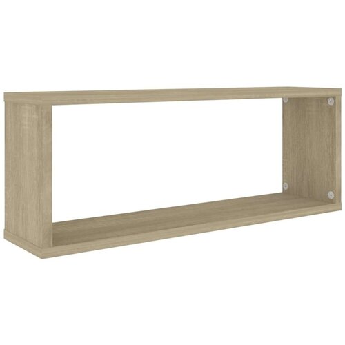 VidaXL kockaste zidne police 2 kom boja hrasta 60x15x23 cm od iverice Slike
