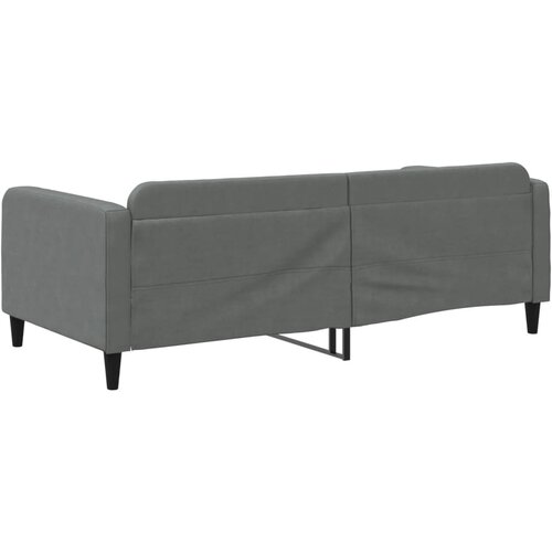  Dnevni krevet tamnosivi 100 x 200 cm od tkanine Slike