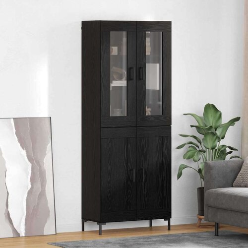  Kuhinjski ormarić 2 pcs Crni hrast 69 5 x 34 x 180 cm Konstruirano drvo Cijene
