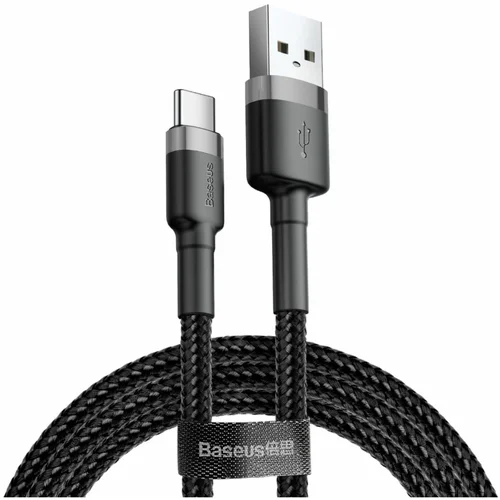 Baseus Razstavljen (odprta embalaža) - Kabel USB A-C 2m 2A Cafule siv+črn (21599201)