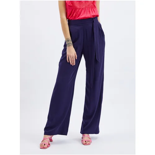 Orsay Dark blue women's wide trousers - Women