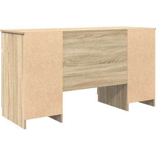 Stol s ladicama sonoma hrast 140 x 49 x 76 cm Konstruirano drvo Slike