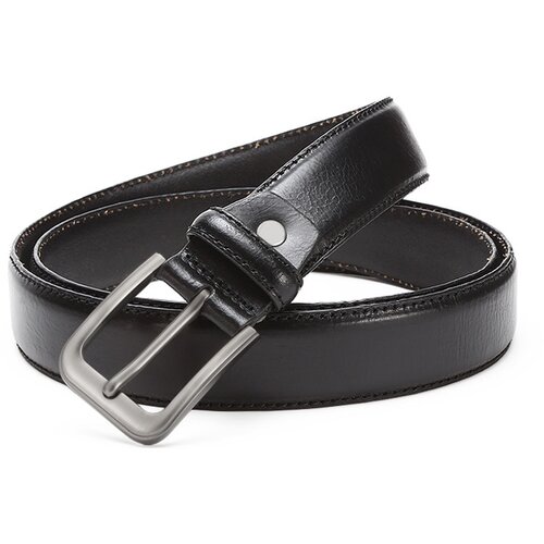 INF Moški pas iz pravega usnja 130 cm Black, (21686070) Cene
