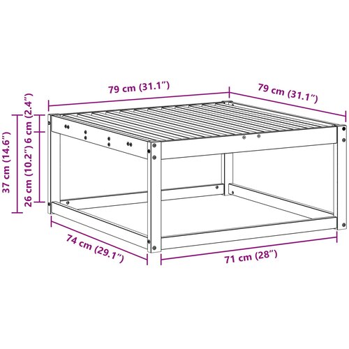  otoman Prirodna 79 x 79 x 37 cm Slike