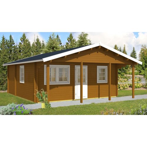 Male kuće Drvena kuća PADOVA 595 &amp;times; 595 cm &amp;ndash; bez zavr&amp;scaron;nog krovnog pokrova Slike