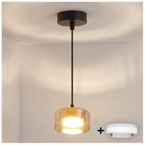 Brilagi LED RGB prigu&amp;scaron;iva luster AURA LUX 1xGX53/14W/230V Wi-Fi Tuya crna/zlatna Slike