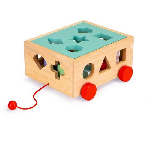ECO TOYS Drvena kolica s kockama Cijene