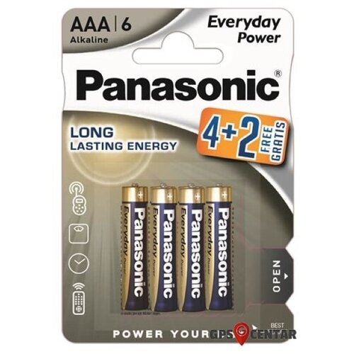 Panasonic baterije 02390734 LR03EPS/6BP-AAA kt Slike