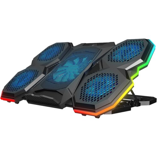 Postolje za notebook gaming RAMPAGE 9&rdquo;-17&rdquo; Addison Rampage AD-RC14 X-RANGER 10 Mode RGB 1*125mm 4*70mm Fan, 40505 Cijene